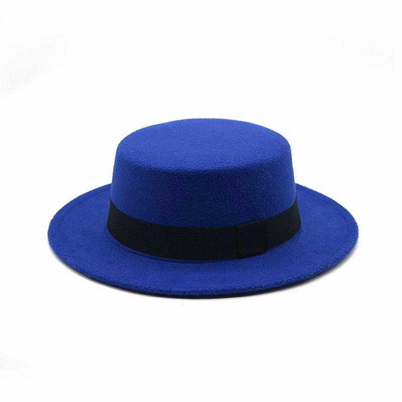 One Size Winter Autumn Cotton Women Men Fedoras Lady Retro Wide Brim  Hat Belt Fedora Hat Top Lightweight Caps Everyday Wear Hats Summer Sun Hat