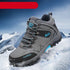 Outdoor Non-slip Snow Mens Boots Walking Climbing Hiking Shoes Mountain Sport Boots Hunting Men Winter Ankle Snow Hiking Boots Warm Water Resistant Non Slip Soft Shoes