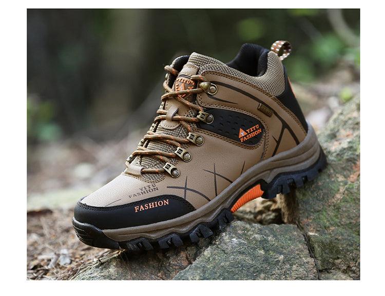 Outdoor Non-slip Snow Mens Boots Walking Climbing Hiking Shoes Mountain Sport Boots Hunting Men Winter Ankle Snow Hiking Boots Warm Water Resistant Non Slip Soft Shoes