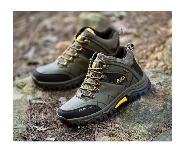 Outdoor Non-slip Snow Mens Boots Walking Climbing Hiking Shoes Mountain Sport Boots Hunting Men Winter Ankle Snow Hiking Boots Warm Water Resistant Non Slip Soft Shoes