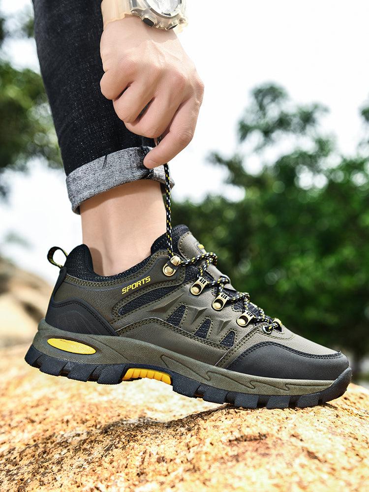 Outdoor Waterproof Hiking Boots Mens Non-Slip Shoes Walking Climbing Hiking Mountain Sport Boots Hunting Men Snow Waterproof Winter Boots For Hiking Skiing Hunting Walking