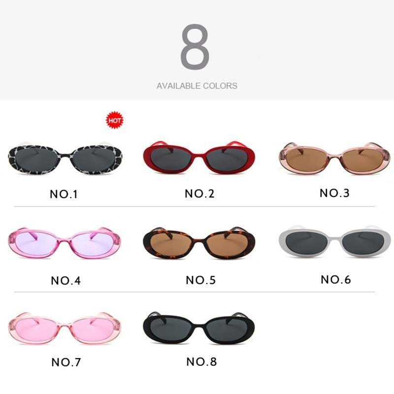 Oval Sunglasses For Women Retro New Designer Glasses For  Women/Men Small Eyewear For Women Luxury Style Tiny Small 90s Sunglasses Women Polarized Retro Oval Sunglasses Tinted Glasses