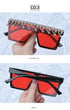 Oversize Square Crystal Sunglasses, Flat Top Oversized Sunglasses In Different Shades New Sun Wear Crystal Diamond Luxury Style Shades