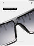 Oversize Square Crystal Sunglasses, Flat Top Oversized Sunglasses In Different Shades New Sun Wear Crystal Diamond Luxury Style Shades