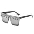 Oversize Square Crystal Sunglasses, Flat Top Oversized Sunglasses In Different Shades New Sun Wear Crystal Diamond Luxury Style Shades