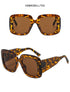 Oversized Leopard Unique & Attractive Designer Sunglasses For Women & Men Luxury Shades In Brown Square Size Sun Glasses Luxury Square Gradient Sun Glasses Shades