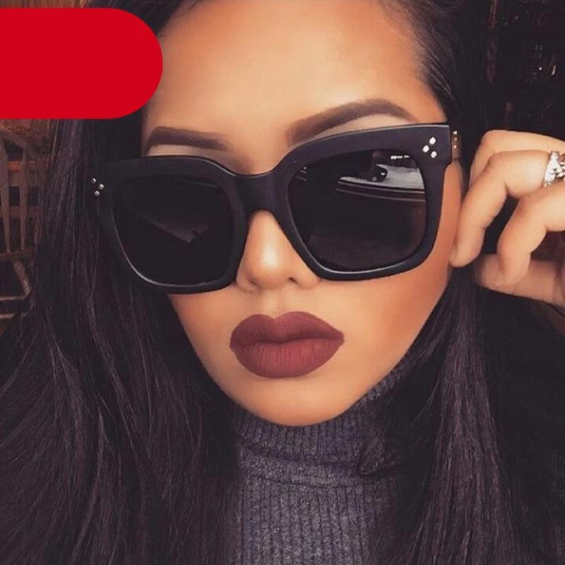 Oversized Women Square Retro Sunglasses Women Elegant Glasses For Women Luxury Eyeglasses Design Women/Men Ladies Fashion Comfortable Sunglasses