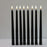 Pack of 6 Black LED Birthday Candles Flameless Taper Candles LED Taper Candles  Led Candle Lights Flickering Candles For Halloween Christmas Yellow/Warm White Plastic Flameless Flickering Battery Operated LED Halloween Candles