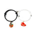 Paired Magnet Halloween Bracelet Pumpkins Hat Friendship Adjustable Matching Bracelets For Couples Magnetic Adjustable Braide Rope Halloween Mummy Ghost Pumpkin Hat Wizard Bracelet For Boyfriend Girlfriend