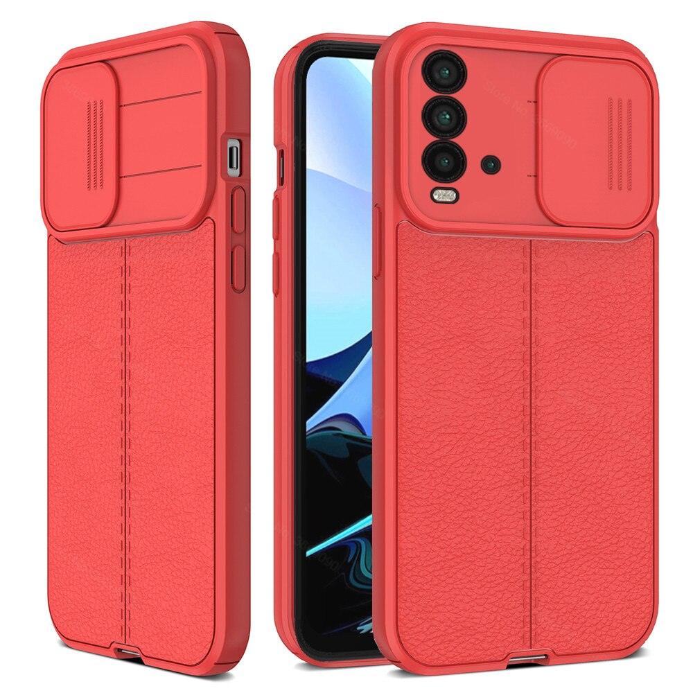 Pattern Leather Cover For Redmi 9 9C 9A 9T Push Camera Shockproof PU Leather Phone Cover Retro Design Full Protective case for Xiaomi Redmi 9