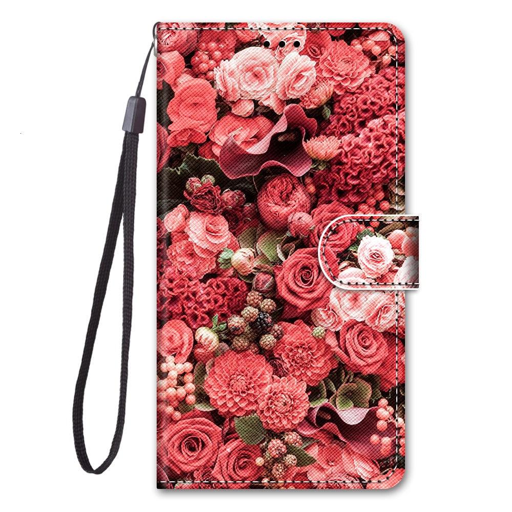 Pattern Leather Flip Phone Case with Magnetic Buckle Wallet Phone Cover Case For Xiaomi Redmi Note 4 4X 5 6 7 8 Pro 5A 3D Wallet Card Holder Stand Book Cover Note8 Note7 Note6