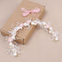 Pearl Flower Wreath Headband Girls Bridal Elegant Crowns Hair Headdress Bride Head Hoop Wedding Headbands Hair Jewelry Handmade Tiara Bridal Hair Bands Wedding Hair Accessories Gift Headpieces Hair Styling Accessories