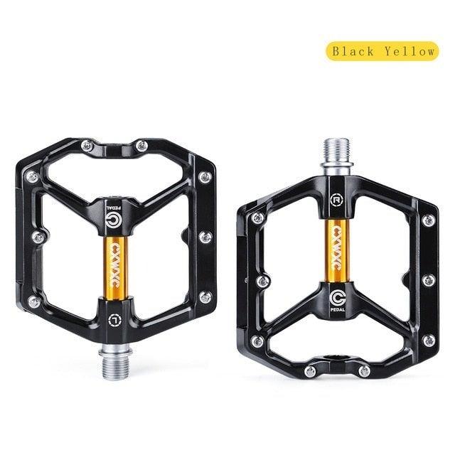 Pedals Bicycle Aluminum Pedal Mountain Urban Road Parts Sealed Bearing Flat Platform All-Round Pedals Bike Accessories Advanced 4 Bearings Mountain Bike Pedals Platform Bicycle Flat Alloy Pedals