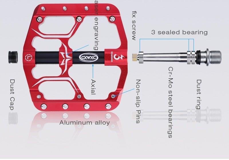 Pedals Flat Sealed Bearings Pedals For Bicycle Mountain Bike Pedals Platform Ultra Light Wide Aluminum Bicycle Pedal Mountain Bike Pedals Aluminum Bicycle Flat Platform Pedals Lightweight Non-Slip Sealed Bearing For Road Mountain