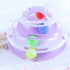 Pet Cat Toy Training Amusement Plate Kitten Tower Tracks Disc Cat Intelligence Amusement Triple Disc tumbler  Fish Animal Toy For Small Dogs Wiggle Fish Catnip Toys Motion Kitten Toy Plush Interactive Cat Toys for Cat Exercise