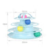 Pet Cat Toy Training Amusement Plate Kitten Tower Tracks Disc Cat Intelligence Amusement Triple Disc tumbler  Fish Animal Toy For Small Dogs Wiggle Fish Catnip Toys Motion Kitten Toy Plush Interactive Cat Toys for Cat Exercise