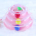 Pet Cat Toy Training Amusement Plate Kitten Tower Tracks Disc Cat Intelligence Amusement Triple Disc tumbler  Fish Animal Toy For Small Dogs Wiggle Fish Catnip Toys Motion Kitten Toy Plush Interactive Cat Toys for Cat Exercise