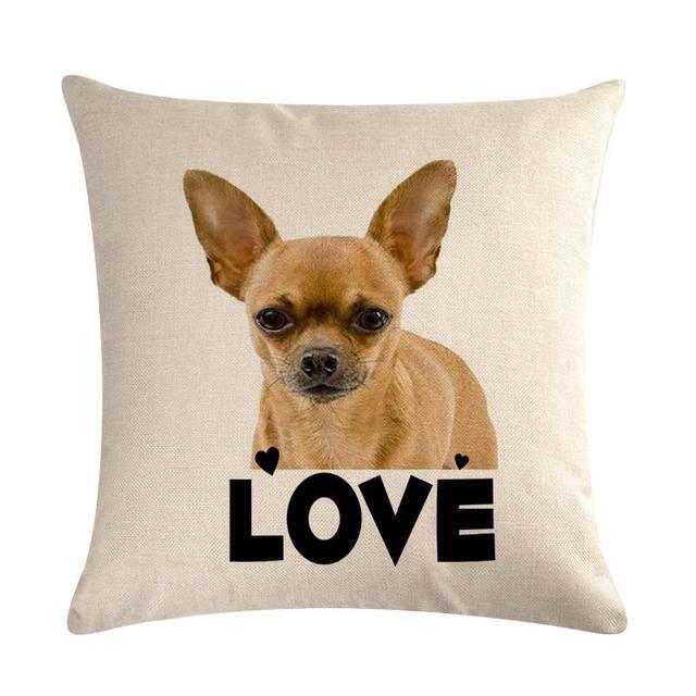 Pet Dog Elegant Design Linen Cotton Throw Pillow Covers Dog Pattern Cotton Throw Pillow Covers Car Sofa Cushion Cover Pillowcases Couch Cushion Cover Home Sofa Bed Decorative Pillows - STEVVEX Decor - 54, Decoration Linen Pillow Case, Decorative Cushion Cases, Decorative Pillow Case, Decorative Pillow Cover, Decorative Pillowcase for sofa, Decorative Throw Pillow, dog cushion cover, Dog Decor, Dog Pillow Cases, Pet Pillow Case, Pillow Case, Pillow Cover, Throw Pillow Covers - Stevvex.com