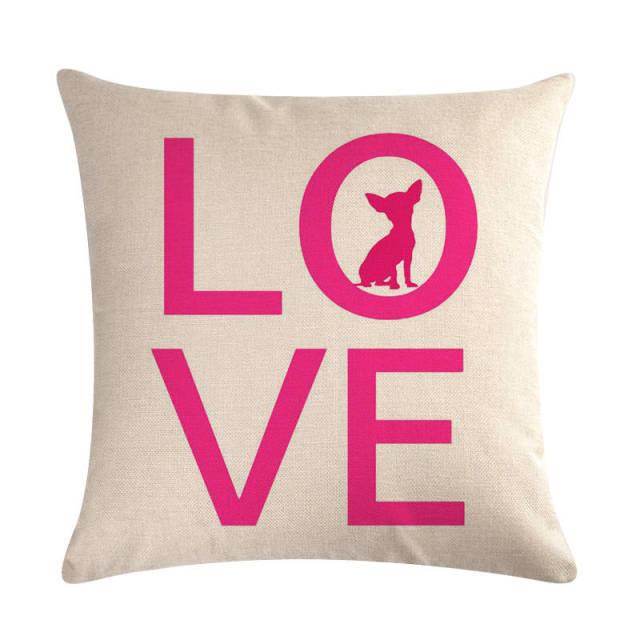 Pet Dog Elegant Design Linen Cotton Throw Pillow Covers Dog Pattern Cotton Throw Pillow Covers Car Sofa Cushion Cover Pillowcases Couch Cushion Cover Home Sofa Bed Decorative Pillows - STEVVEX Decor - 54, Decoration Linen Pillow Case, Decorative Cushion Cases, Decorative Pillow Case, Decorative Pillow Cover, Decorative Pillowcase for sofa, Decorative Throw Pillow, dog cushion cover, Dog Decor, Dog Pillow Cases, Pet Pillow Case, Pillow Case, Pillow Cover, Throw Pillow Covers - Stevvex.com