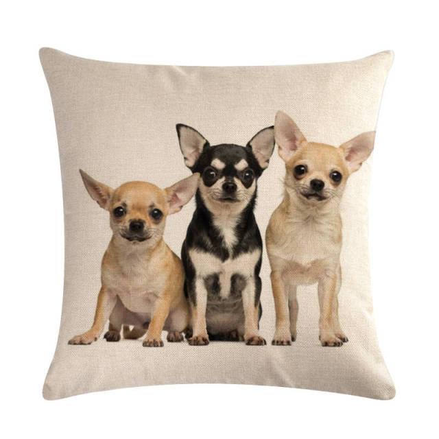 Pet Dog Elegant Design Linen Cotton Throw Pillow Covers Dog Pattern Cotton Throw Pillow Covers Car Sofa Cushion Cover Pillowcases Couch Cushion Cover Home Sofa Bed Decorative Pillows - STEVVEX Decor - 54, Decoration Linen Pillow Case, Decorative Cushion Cases, Decorative Pillow Case, Decorative Pillow Cover, Decorative Pillowcase for sofa, Decorative Throw Pillow, dog cushion cover, Dog Decor, Dog Pillow Cases, Pet Pillow Case, Pillow Case, Pillow Cover, Throw Pillow Covers - Stevvex.com