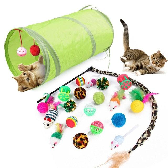 Pets Cat Toys Mouse Shape Balls Shapes Cat Interactive Pet Toys Assortments Foldable Rainbow Tunnel Cat Feather Interactive Feather Toy Fluffy Mouse Cat Love New Pet Toy Funny Cat Stick Mouse Supplies Value Bundle