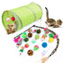 Pets Cat Toys Mouse Shape Balls Shapes Cat Interactive Pet Toys Assortments Foldable Rainbow Tunnel Cat Feather Interactive Feather Toy Fluffy Mouse Cat Love New Pet Toy Funny Cat Stick Mouse Supplies Value Bundle