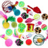 Pets Cat Toys Mouse Shape Balls Shapes Cat Interactive Pet Toys Assortments Foldable Rainbow Tunnel Cat Feather Interactive Feather Toy Fluffy Mouse Cat Love New Pet Toy Funny Cat Stick Mouse Supplies Value Bundle