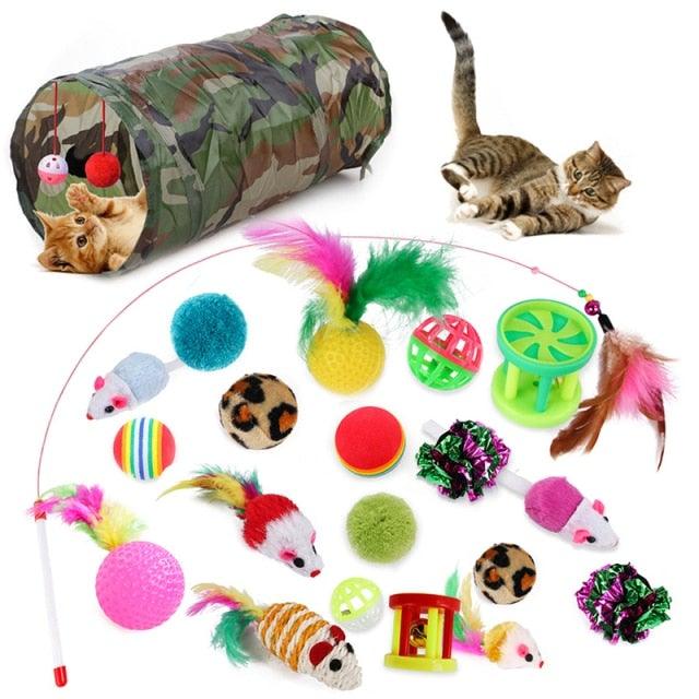 Pets Cat Toys Mouse Shape Balls Shapes Cat Interactive Pet Toys Assortments Foldable Rainbow Tunnel Cat Feather Interactive Feather Toy Fluffy Mouse Cat Love New Pet Toy Funny Cat Stick Mouse Supplies Value Bundle