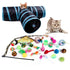 Pets Cat Toys Mouse Shape Balls Shapes Cat Interactive Pet Toys Assortments Foldable Rainbow Tunnel Cat Feather Interactive Feather Toy Fluffy Mouse Cat Love New Pet Toy Funny Cat Stick Mouse Supplies Value Bundle