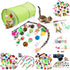 Pets Cat Toys Mouse Shape Balls Shapes Cat Interactive Pet Toys Assortments Foldable Rainbow Tunnel Cat Feather Interactive Feather Toy Fluffy Mouse Cat Love New Pet Toy Funny Cat Stick Mouse Supplies Value Bundle