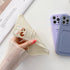 Phone Case For Iphone 11 12 13 Pro Max 14 Pro Soft Silicone Wallet Card Holder Cover Soft Silicone Wallet Card Holder Cover Cute Card Holder Pocket