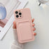 Phone Case For Iphone 11 12 13 Pro Max 14 Pro Soft Silicone Wallet Card Holder Cover Soft Silicone Wallet Card Holder Cover Cute Card Holder Pocket