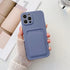 Phone Case For Iphone 11 12 13 Pro Max 14 Pro Soft Silicone Wallet Card Holder Cover Soft Silicone Wallet Card Holder Cover Cute Card Holder Pocket