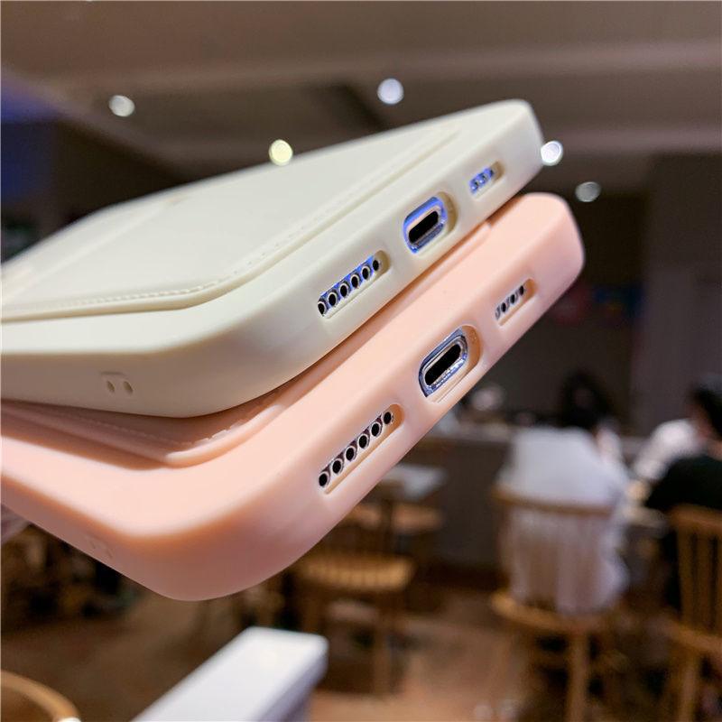 Phone Case For iphone 11 12 13 pro max XR X XS Max 12 mini 12 pro Soft Silicone Wallet Card Holder Cover For iPhone Wallet Case Compatible with iPhone 13 Secure Card Wallet Case