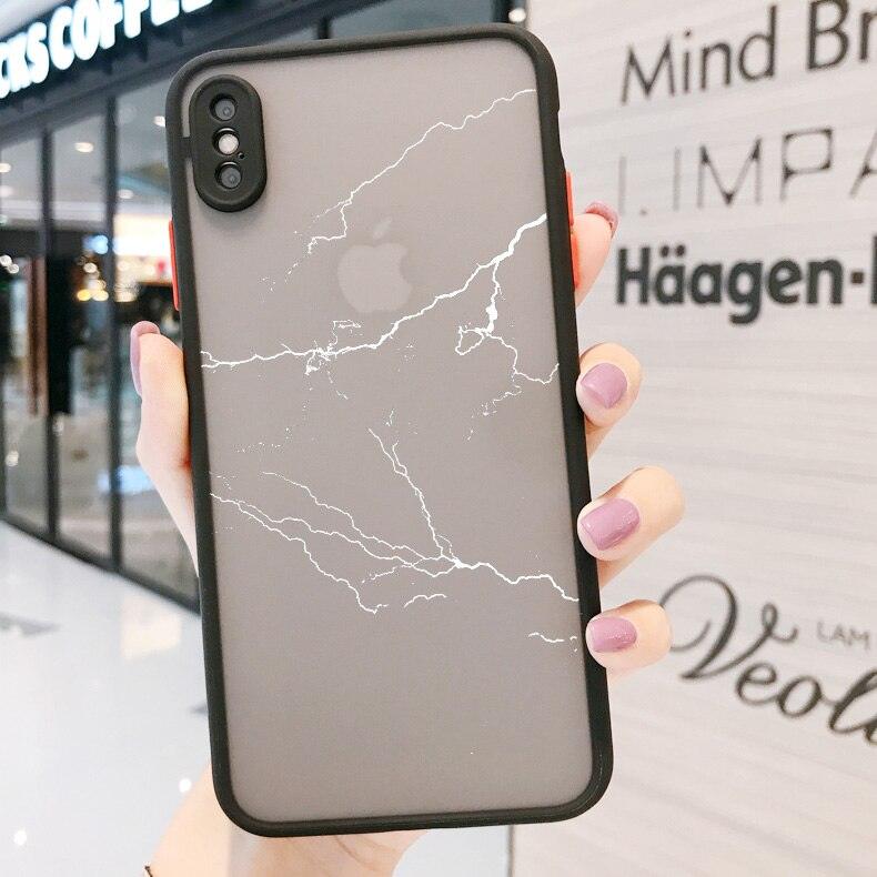 Phone Case For iPhone 12 13 mini 11 Pro Max cover for iPhone XR X XS Max 7 8 Plus SE Transparent Neon Cover with Bumper Edge for iPhone