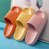 Pillow Slides Slippers Comfy Shoes Non-slip Bathroom Home Thicked Bottom Slippers Women's Sandals Summer Flip Flops Open Toe Pillow Shower Shoes EVA Slides Soft Spa Cloud Slippers