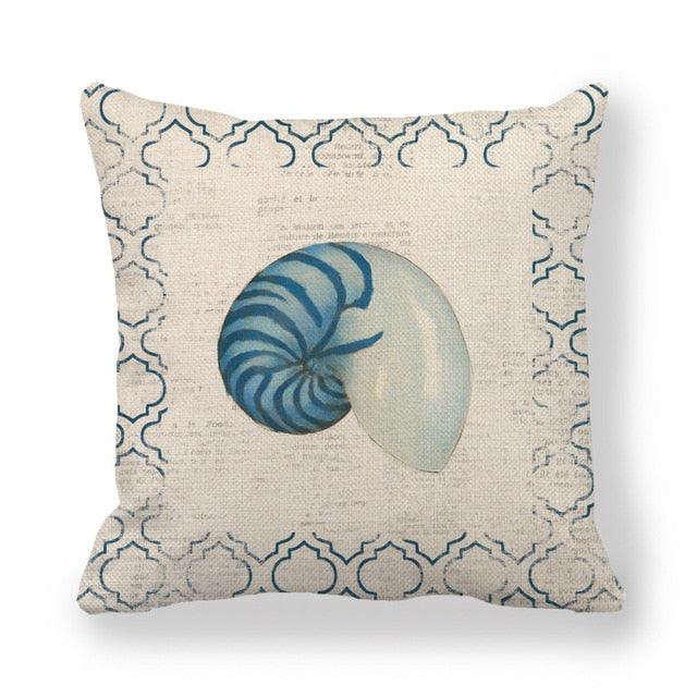 Pillowcase Sofa Cushion Cover Decoration Linen Pillow Case Higher Quality Marine Sea Life Pillow Covers Cases Super Soft Square Cushion Decorative Pillow Pattern Sofa Pillow Cover Couch Pillow 45x45CM