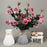 Plastic Vases Anti-ceramic Unbreakable Basket Imitation Rattan Flower Vase For Home Décor Desktop Decoration Living Room Office or Bookshelf