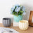 Plastic Vases Anti-ceramic Unbreakable Basket Imitation Rattan Flower Vase For Home Décor Desktop Decoration Living Room Office or Bookshelf