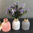 Plastic Vases Anti-ceramic Unbreakable Basket Imitation Rattan Flower Vase For Home Décor Desktop Decoration Living Room Office or Bookshelf