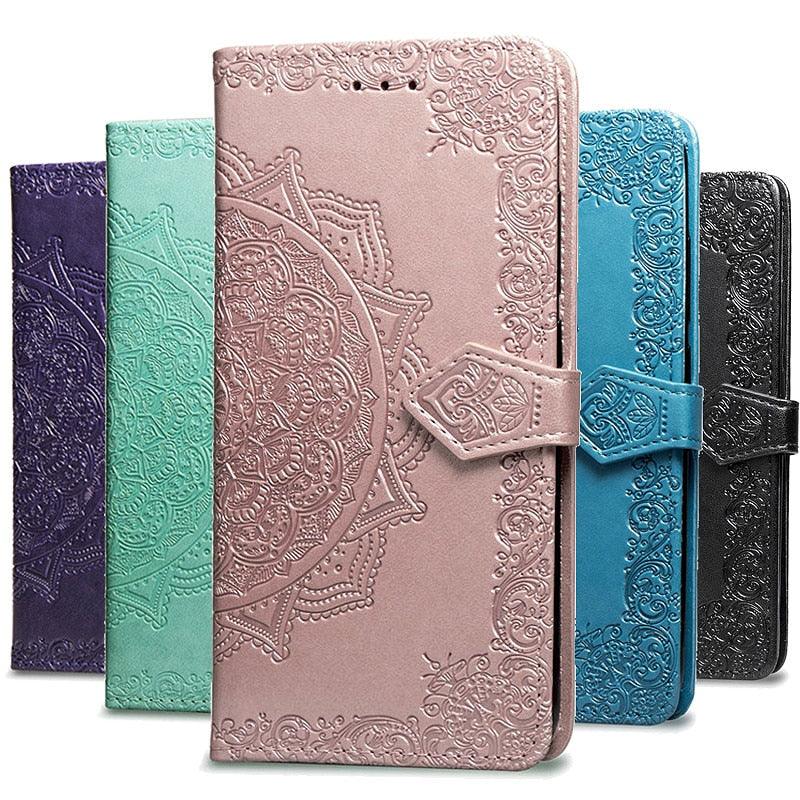 Plus Phone Case with Magnetic  Card Holder Slot Premium Leather Protective Case For Xiaomi Redmi 8 7A 6 6A 5 Plus 4A Note 9S 8T 5A 4 4X 5 6 7 8 9 Pro 3S Go Mi A3 Redmi 8 8A Flip Cover