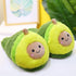 Plush Avocado Slippers Fruit Toys Cute Warm Winter Shoes Women Indoor Household Slippers With Fuzzy Plush Faux Fur Comfy Memory Foam Slip On House Shoes