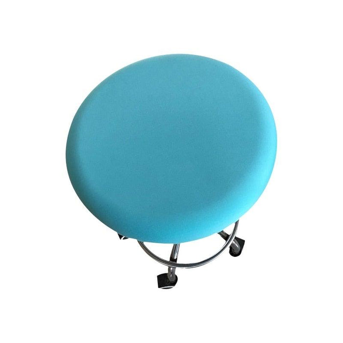 Polyester Fabric Round Chair Cover Waterproof Dining Seat Chair Covers Hotel Banquet Seat Covers Chair Protector Round Bar Stool Seat Covers Washable Stool Cushion Slipcover Elastic Bar Chair Covers