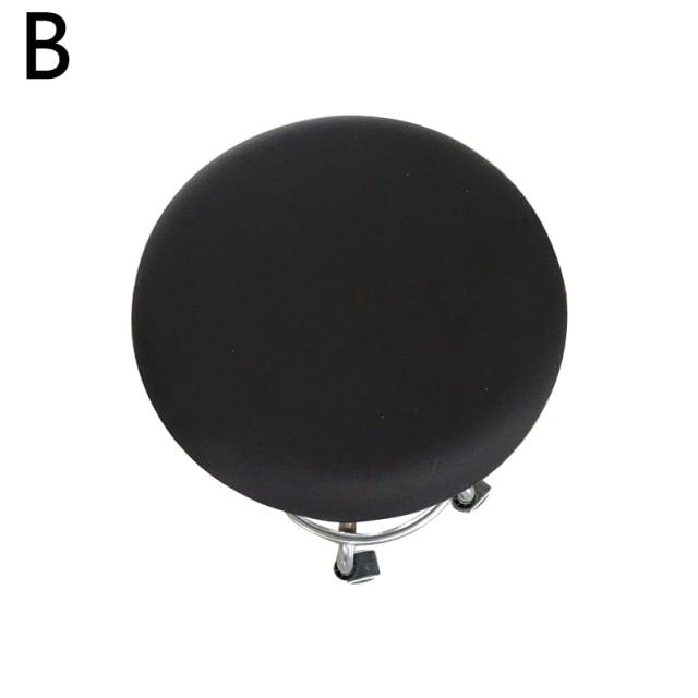 Polyester Fabric Round Chair Cover Waterproof Dining Seat Chair Covers Hotel Banquet Seat Covers Chair Protector Round Bar Stool Seat Covers Washable Stool Cushion Slipcover Elastic Bar Chair Covers