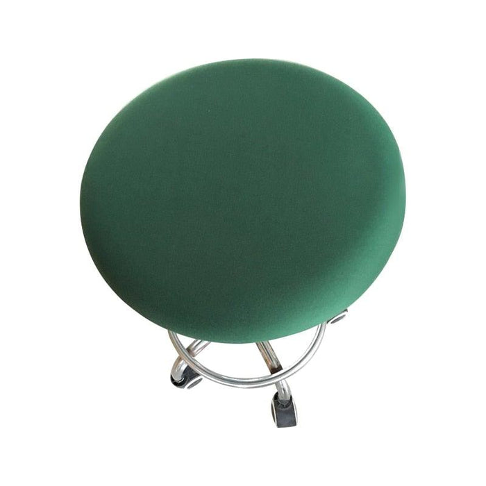 Polyester Fabric Round Chair Cover Waterproof Dining Seat Chair Covers Hotel Banquet Seat Covers Chair Protector Round Bar Stool Seat Covers Washable Stool Cushion Slipcover Elastic Bar Chair Covers