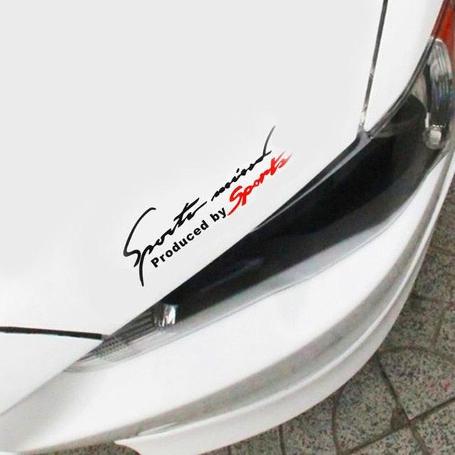 Popular 1PCS Black Red Racing Car Auto Reflective Car Front Cover Sticker Light Eyebrow Reflective Door Sticker Decal Personality Side Skirt Decals Sticker Creative Decals Vinyl Sticker Car Vinyl Graphic Decal letter personality cars Stickers 19cmx7cm