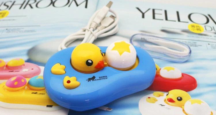 Portable Cute Duck Cartoon Electric Automatic Contact Lens Case Washer Box Cleaner Electric Contact Lens Cleaner USB Automatic Contact Lens Container Cute Mashroom Design