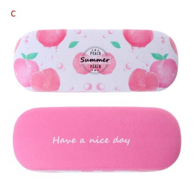 Portable Fruit Sunglasses Hard Eye Glasses Case Eyewear Protector Pouch Bag Hard Shell Eyeglasses Case Portable Protective Glasses Cover Eyeglass Holder Leather Protective Case For Sunglasses