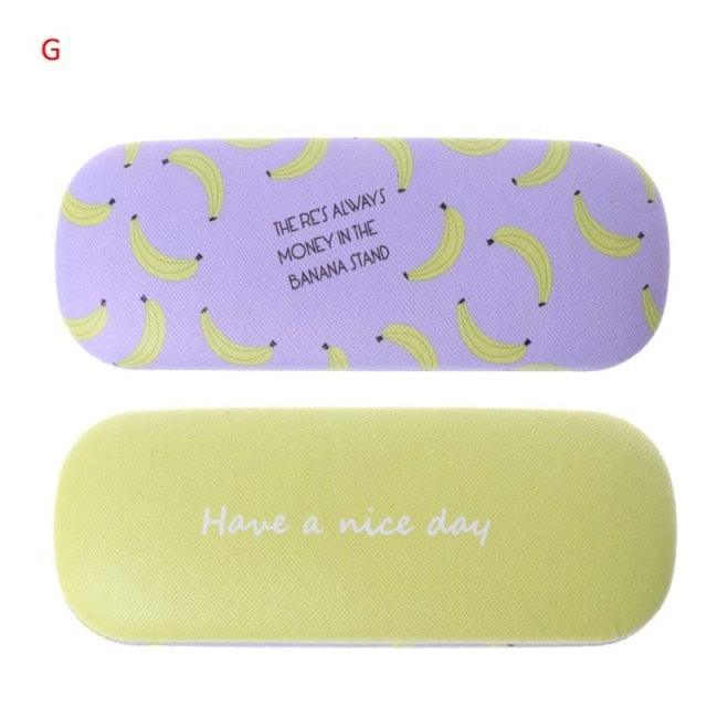 Portable Fruit Sunglasses Hard Eye Glasses Case Eyewear Protector Pouch Bag Hard Shell Eyeglasses Case Portable Protective Glasses Cover Eyeglass Holder Leather Protective Case For Sunglasses