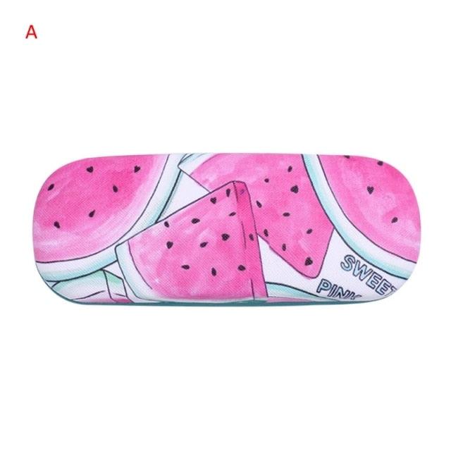 Portable Fruit Sunglasses Hard Eye Glasses Case Eyewear Protector Pouch Bag Hard Shell Eyeglasses Case Portable Protective Glasses Cover Eyeglass Holder Leather Protective Case For Sunglasses